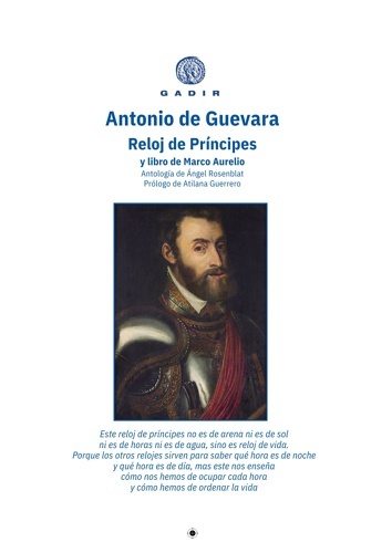 Reloj de Príncipes y libro de Marco Aurelio