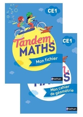 Maths CE1 Tandem. Pack en 2 volumes: Mon fichier avec Mon cahier de géométrie Ed. 2023