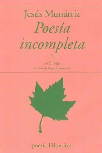 Poesía incompleta I