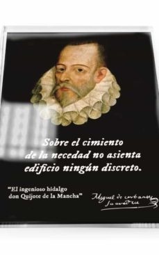 IMÁN cuadrado Cervantes- Sobre el cimiento de la necedad...