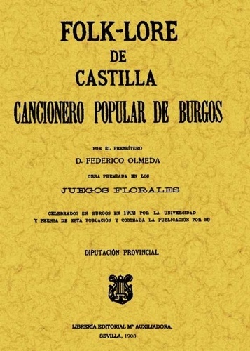 Folklore de Castilla o Cancionero popular de Burgos