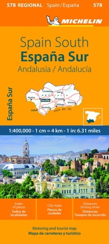 Mapa Regional plegable 578 España Sur Andalucía Escala 1:400.000